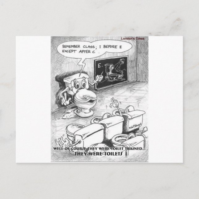 Toilet Training Funny Gifts & Collectibles Postcard (Front)