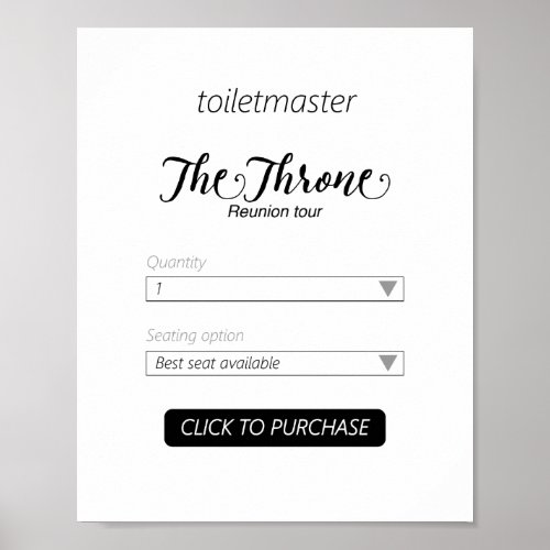 Toiletmaster Bathroom Print