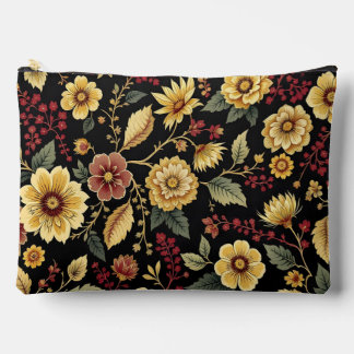 Toiletry bag flowers pattern