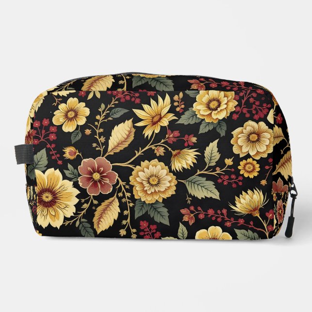 Toiletry Bags flowers pattern  (Front)