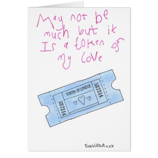 token of my love cards (Front)
