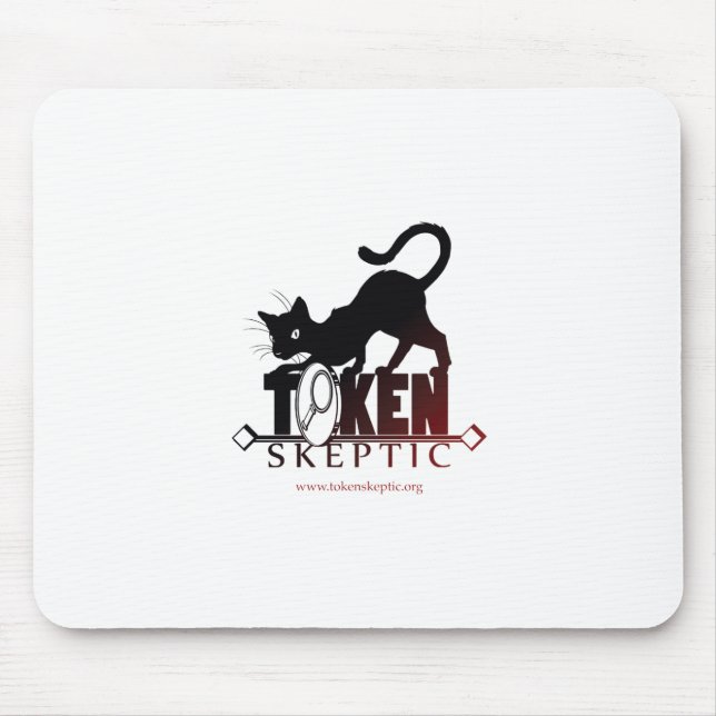 Token Skeptic Podcast Mouse Pad (Front)