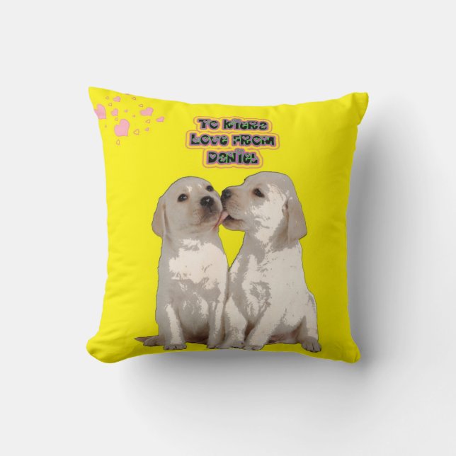 ToKieraLoveDaniel Throw Pillow (Front)