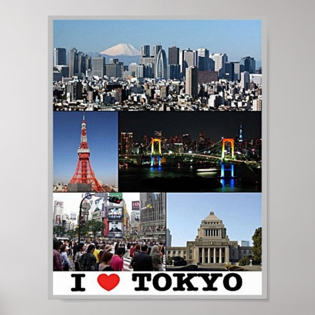 Tokio - I Love - Japan - Poster (Front)
