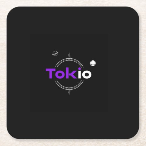 Tokio samurai square paper coaster