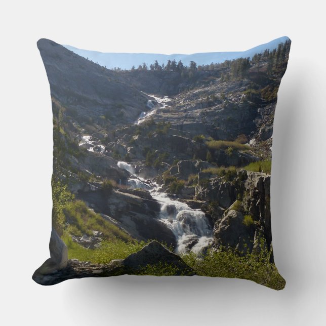 Tokopah Falls I at Sequoia National Park Throw Pillow (Front)