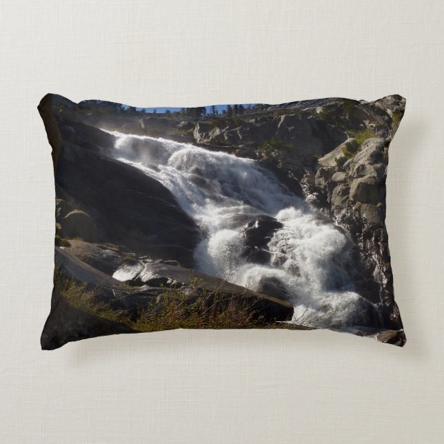 Tokopah Falls II at Sequoia National Park Accent Pillow (Front)
