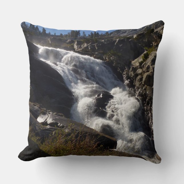Tokopah Falls II at Sequoia National Park Throw Pillow (Front)