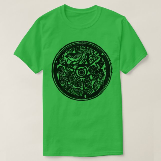 Tokoshima Manhole Cover T-Shirt (Design Front)