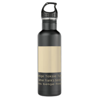 Toksie Turbie Beige on Beige Stainless Steel Water Bottle