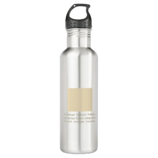 Toksie Turbie Beige on Beige Water Bottle