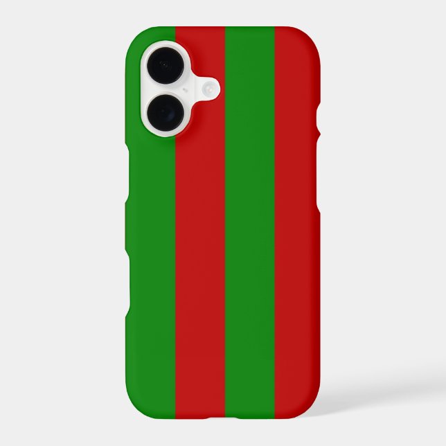 Toksie Turbie Green and Red Stripes Case-Mate iPhone Case (Back)