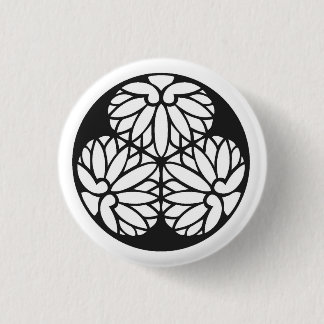 Tokugawa family crest japan button