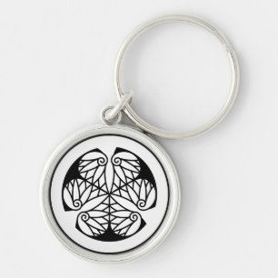 Tokugawa Hollyhock (13 petals) Edo Keychain