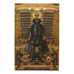 Tokugawa Ieyasu Armor Wood Wall Art 24x36