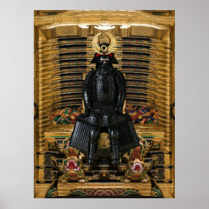 Tokugawa Ieyasu Samurai Armor Framed Print 30x40