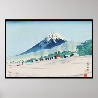 Tokuriki Tomikichiro 36 Views Of Fuji art japan Poster