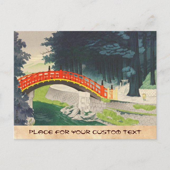 Tokuriki Tomikichiro Nikko japan  japanese art Postcard (Front)