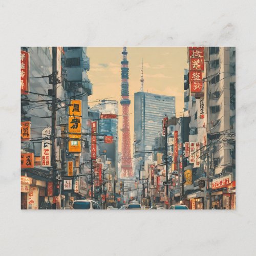 Tokyo 5 postcard