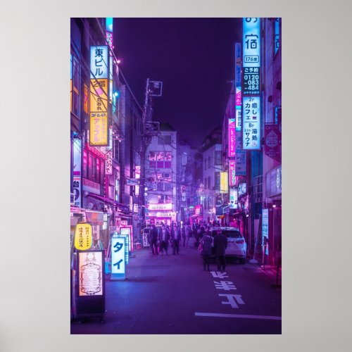 Tokyo a Neon Garden Poster