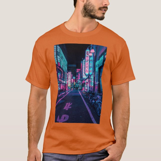Tokyo A Neon Wonderland Active T-Shirt (Front)