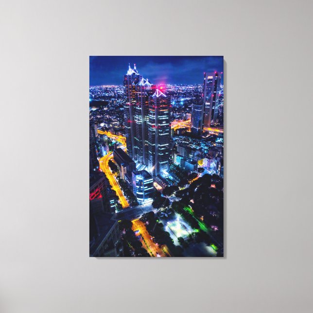 Tokyo at night canvas print (Front)