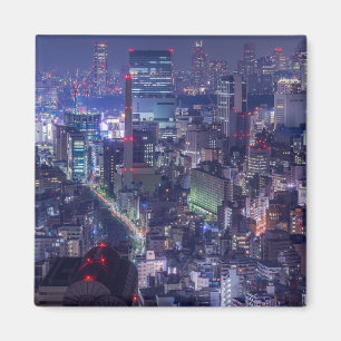 Tokyo at night magnet