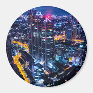 Tokyo at night magnet