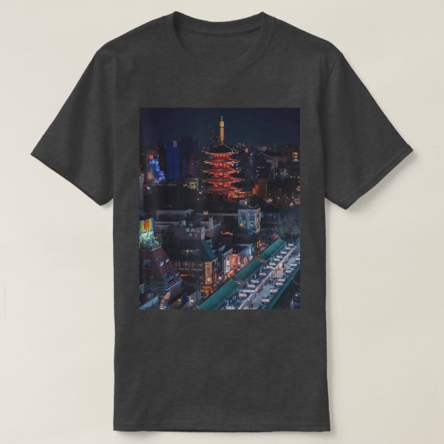 Tokyo At Night  T-Shirt (Design Front)