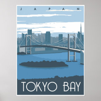 Tokyo Bay during the day Poster
