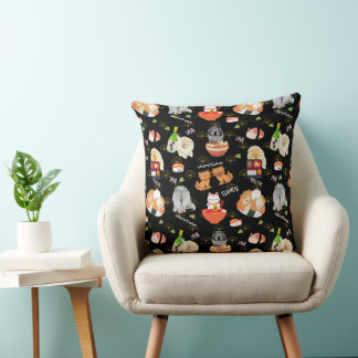 TOKYO CHOWTIME  Chow  Throw Pillow