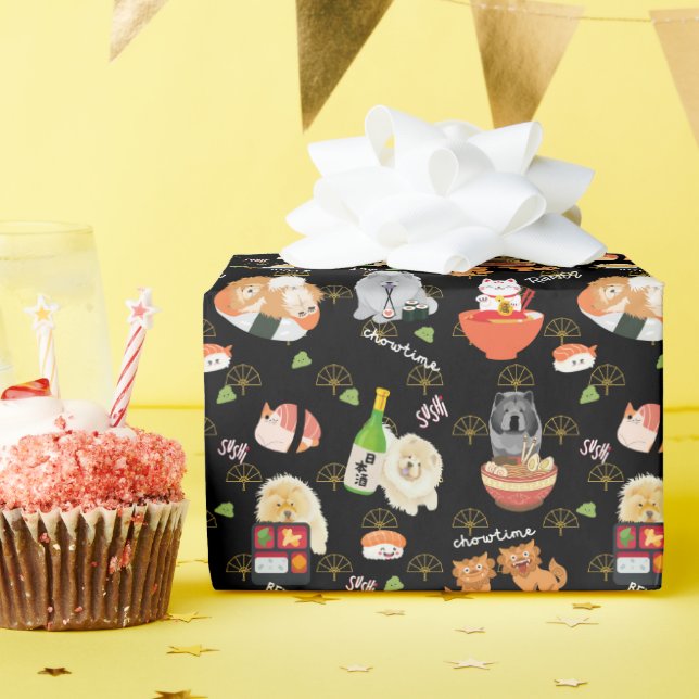 TOKYO CHOWTIME  Chow  Wrapping Paper (Birthday Party)
