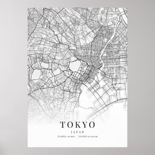 Tokyo City Map Poster