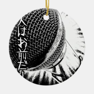 Tokyo Deejays Retro 1980s music Mega Microphone Ceramic Ornament