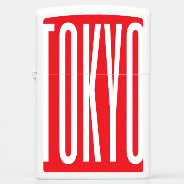 Tokyo design Cool lighters Red typography Minimal (Front)
