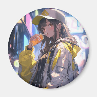 Tokyo Girl | 東京娘 GenerartiveAI シール Magnet