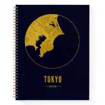 Tokyo Golden Map Notebook