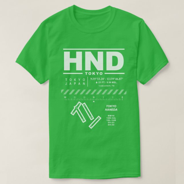 Tokyo Haneda International Airport HND T-Shirt (Design Front)