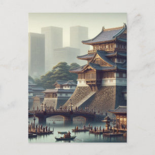 Tokyo Imperial Palace landscape Japan Travel Postcard