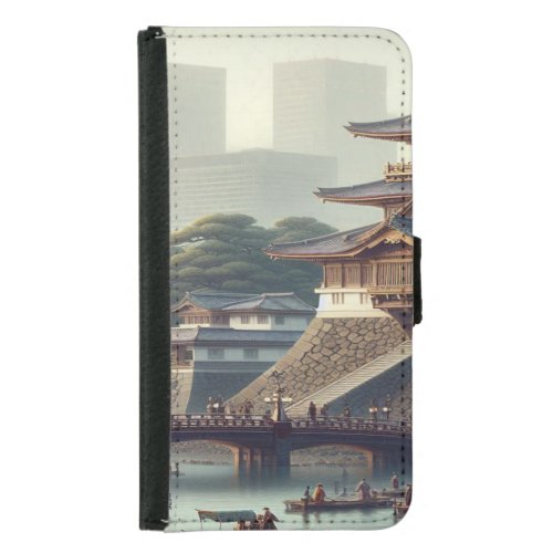 Tokyo Imperial Palace landscape Japan Travel Samsung Galaxy S5 Wallet Case