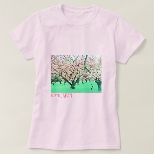 Tokyo Japan Cherry Blossom Spring travel T_Shirt
