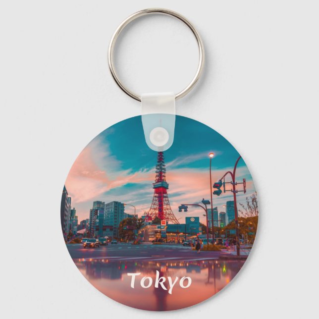 Tokyo Japan City Skytree Keychain (Front)