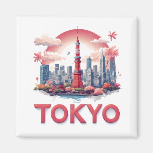 Tokyo Japan City Travel Gift Memory ️ Magnet