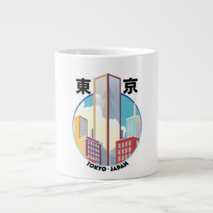 Tokyo Japan Cityscape logo Giant Coffee Mug