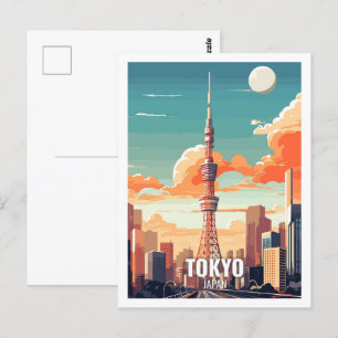 Tokyo Japan Famous Travel Places Postcard