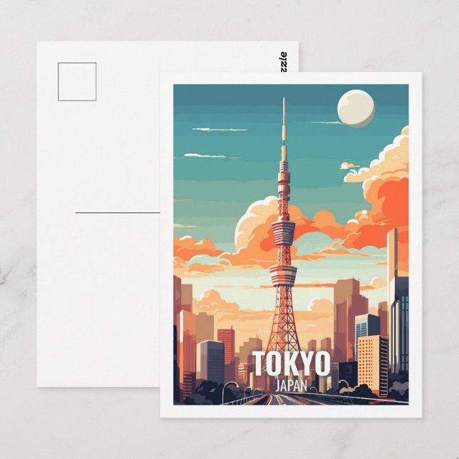 Tokyo Japan Famous Travel Places Postcard (Front/Back)