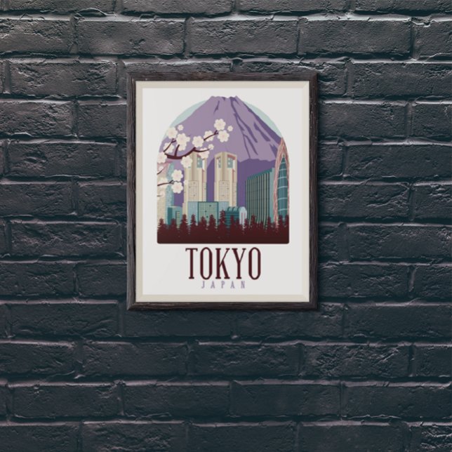 Tokyo Japan Japan Vintage Travel   Poster (Tokyo Japan Vintage Travel Poster)