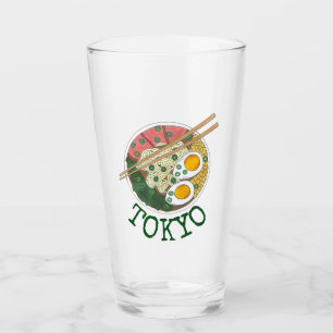 Tokyo Japan Japanese Food Ramen Noodle Soup Glass