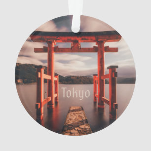 Tokyo Japan Lake Mountains Ornament
