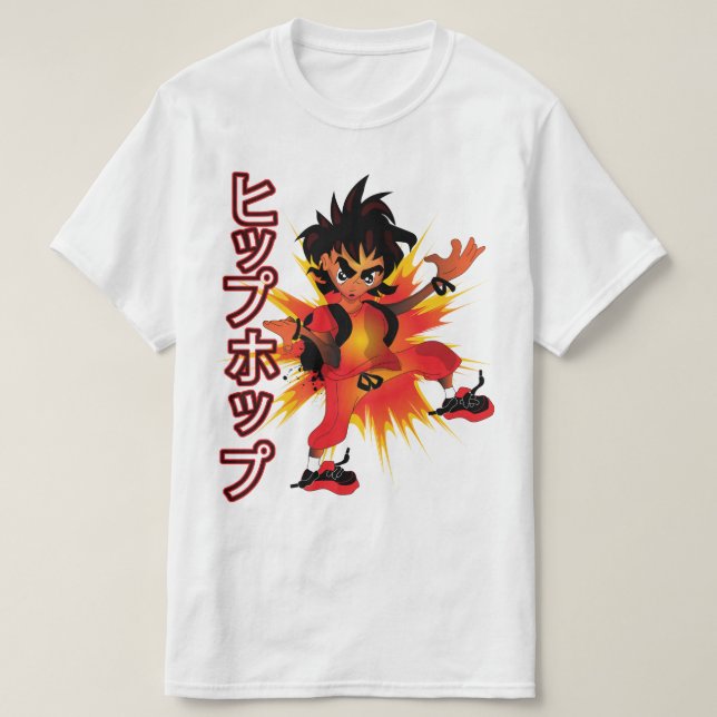 Tokyo & Japan loves hiphop T-Shirt (Design Front)